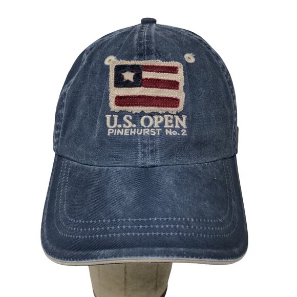 USGA 2014 U.S. Open Pinehurst Hat Blue Embroidered Logo Adjustable - Picture 1 of 14